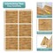 Sorbus 96 Sq. Ft. Wood Grain Floor Tiles, 24 Interlocking EVA Foam Mats, Thick Floor Mats w/ Borders for Home Gym, Playroom, and More